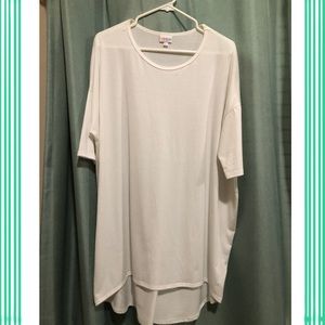 White LuLaRoe Irma Tunic